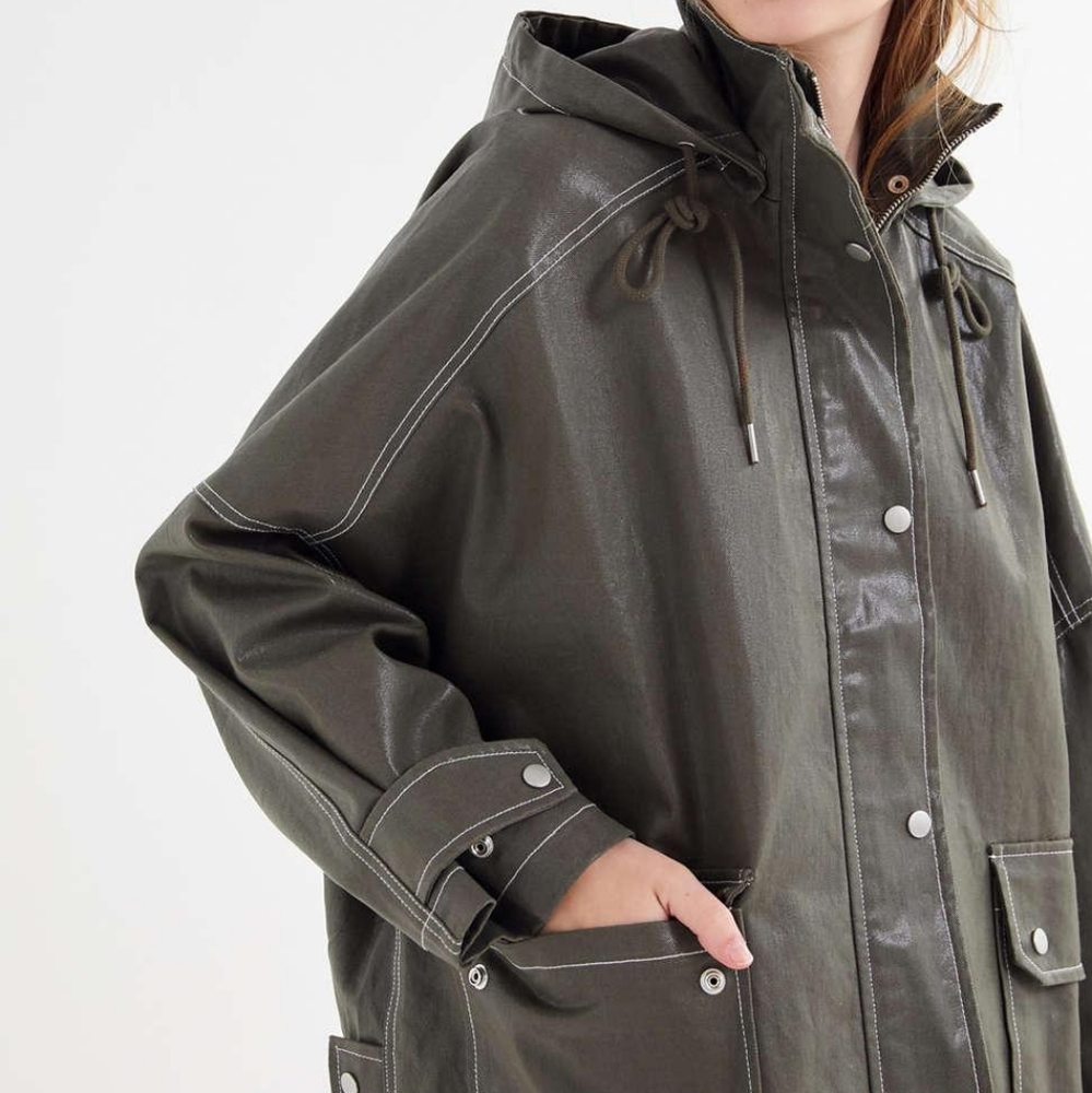 UO  Hooded Longline Anorak Jacket